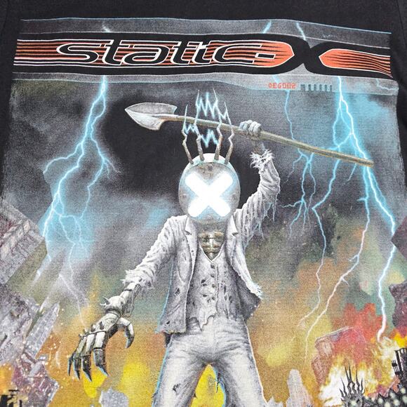 Static X Band Shirt Men Medium 2023 Concert Tour Rise of the Machine Graphic Tee - Picture 4 of 12